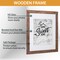 Califortree Rustic Brown 11x14 Picture Frame - Display Photos 8x10 with Mat or 11x14 Without Mat - Real Glass Inside - Set of 2